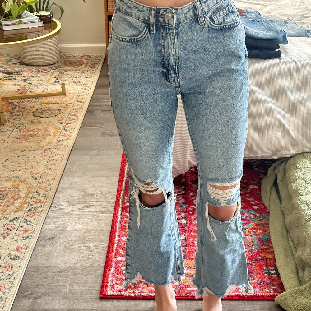 BDG Flare Cropped Cut Jeans
